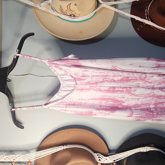 Tie-Dye Pink & White Cami Romper - Picture 4 of 7